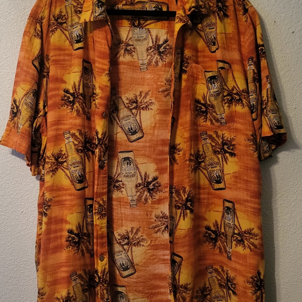 Mens Bowling shirt Wrecked Stout